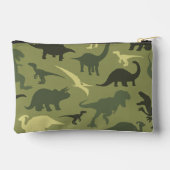 Dinosaurier-Muster, Dinosaurier-Silhouette, grüner Zubehörtasche