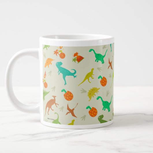 Dinosaurier-Muster Jumbo-Tasse (Links)