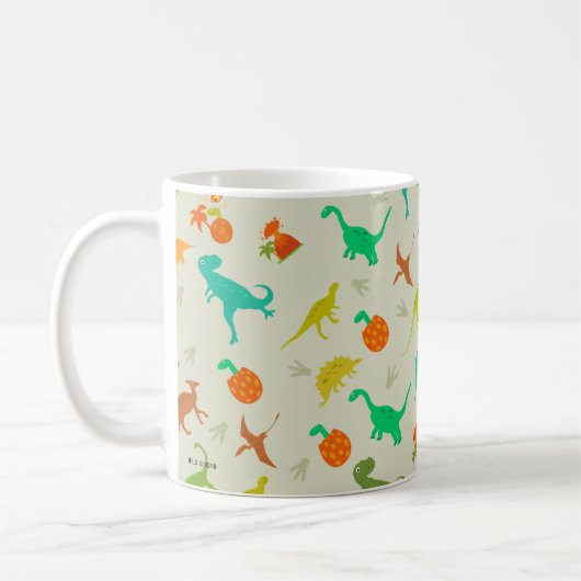 Dinosaurier-Muster Kaffeetasse (Links)