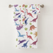 Dinosaurier Muster Kid oder Kinderbad Badhandtuch Set (Insitu)