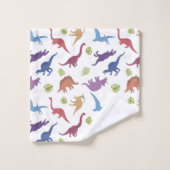 Dinosaurier Muster Kid oder Kinderbad Badhandtuch Set (Waschlappen)