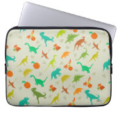 Dinosaurier-Muster Laptopschutzhülle (Vorderseite)