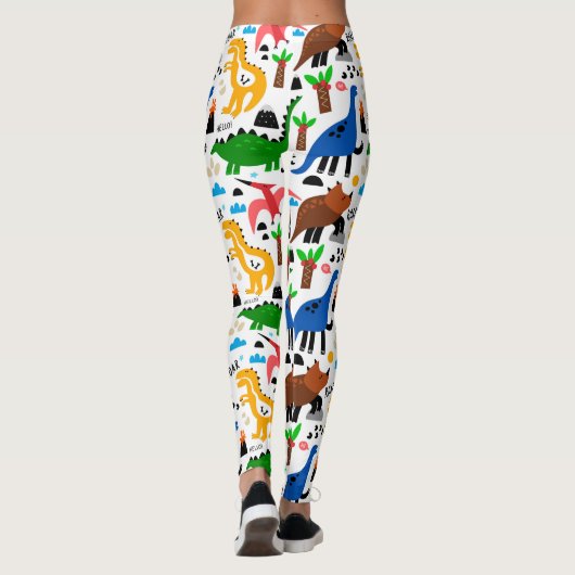 Dinosaurier-Muster Leggings (Rückseite)
