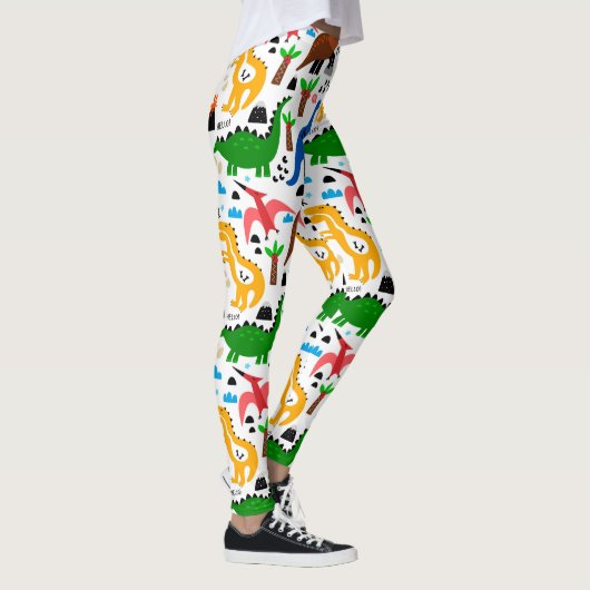 Dinosaurier-Muster Leggings (Rechts)