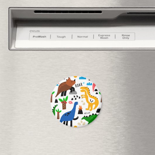 Dinosaurier-Muster Magnet (In Situ (Geschirrspüler))