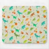 Dinosaurier-Muster Mousepad (Vorne)