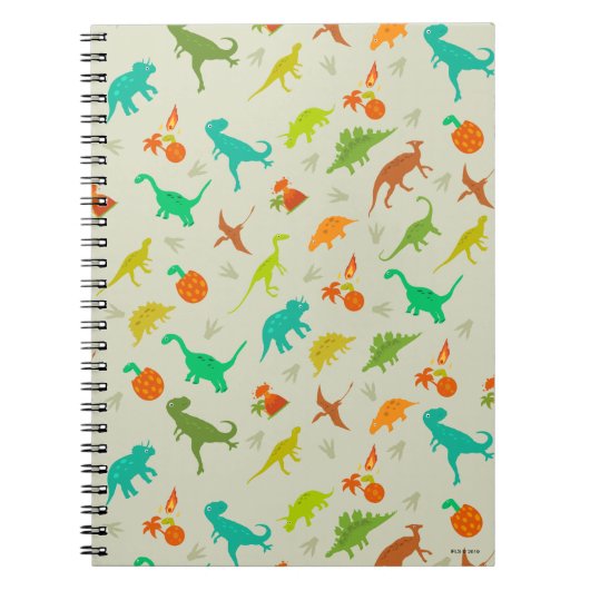 Dinosaurier-Muster Notizblock (Vorderseite)