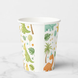 Dinosaurier-Muster Papier-Cup Pappbecher