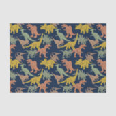 Dinosaurier-Muster Seidenpapier (Vorderseite)