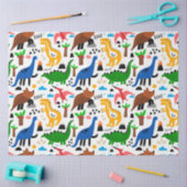 Dinosaurier-Muster  Seidenpapier (Basteln)