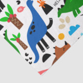 Dinosaurier-Muster Seidenpapier (Ausschnitt)