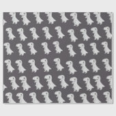 Dinosaurier Muster Wrapping Paper Geschenkpapier (Flach)