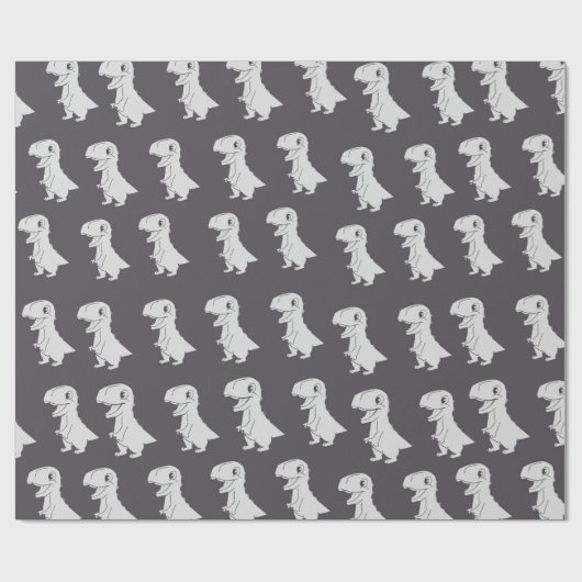 Dinosaurier Muster Wrapping Paper Geschenkpapier (Flach)
