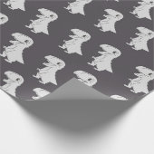 Dinosaurier Muster Wrapping Paper Geschenkpapier (Ecke)
