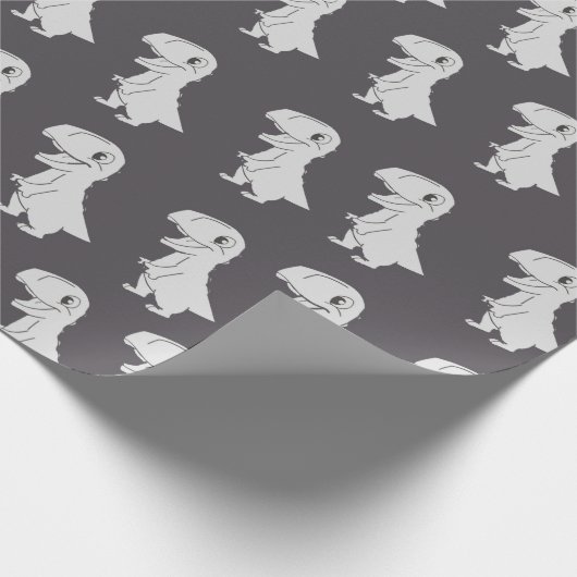 Dinosaurier Muster Wrapping Paper Geschenkpapier (Ecke)