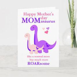 Dinosaurier Muttertag Mama-asaurus Custom Card Karte