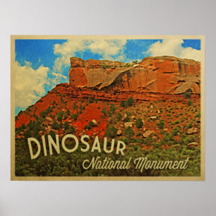 Dinosaurier-nationales Monument Poster