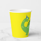 Dinosaurier Niedlich 1. Geburtstag Party Kinder Pappbecher (Vorderseite)