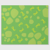 Dinosaurier Niedlich 1. Geburtstagswrapping Paper Geschenkpapier (Flach)