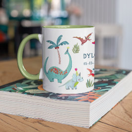 Dinosaurier Niedlich Dino Junge Name Tasse