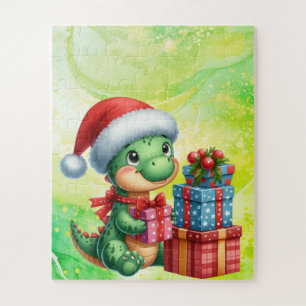 Dinosaurier Niedlich Green Children's Christmas Pu Puzzle
