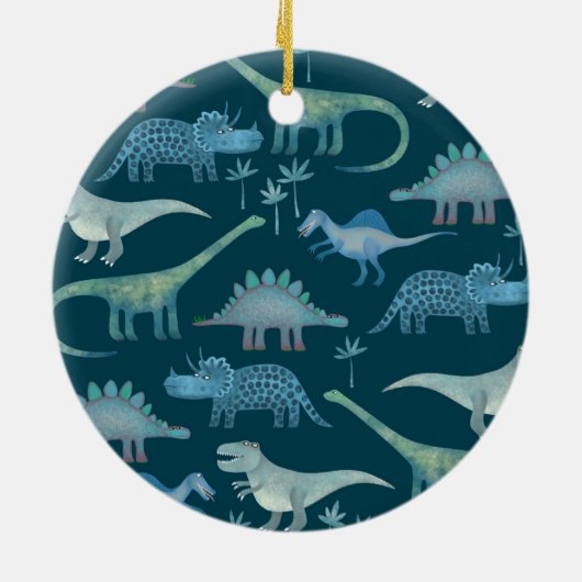 Dinosaurier Niedlich Keramik Ornament (Hinten)