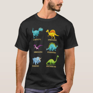 Dinosaurier Niedliche Dino-Identifizierungskinder T-Shirt