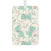 Dinosaurier, Niedliche Dinosaurier, Raumschiff, St Autolufterfrischer (Rückseite)