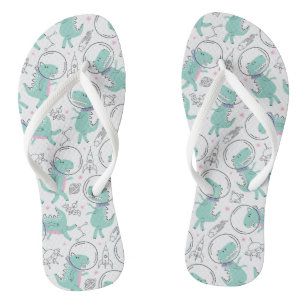 Dinosaurier, Niedliche Dinosaurier, Raumschiff, St Badesandalen