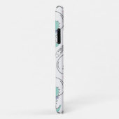 Dinosaurier, Niedliche Dinosaurier, Raumschiff, St Case-Mate iPhone Hülle (Hinten/Rechts)