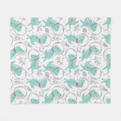 Dinosaurier, Niedliche Dinosaurier, Raumschiff, St Fleecedecke (Vorderseite (Horizontal))