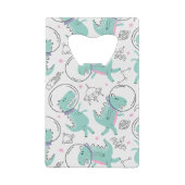 Dinosaurier, Niedliche Dinosaurier, Raumschiff, St Geldbeutel Flaschenöffner (Rückseite)