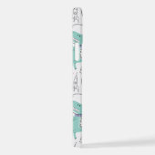 Dinosaurier, Niedliche Dinosaurier, Raumschiff, St iPhone Hülle (Rechte Seite)