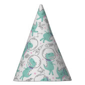 Dinosaurier, Niedliche Dinosaurier, Raumschiff, St Partyhütchen (Rechts)