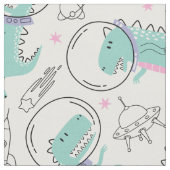 Dinosaurier, Niedliche Dinosaurier, Raumschiff, St Stoff (Nahaufnahme)