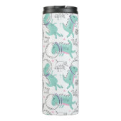 Dinosaurier, Niedliche Dinosaurier, Raumschiff, St Thermosbecher (Rückseite)