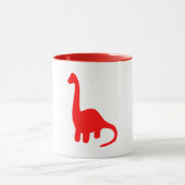 Dinosaurier | Niedlicher Langnecker-Brontosaurus Tasse (Zentrum)