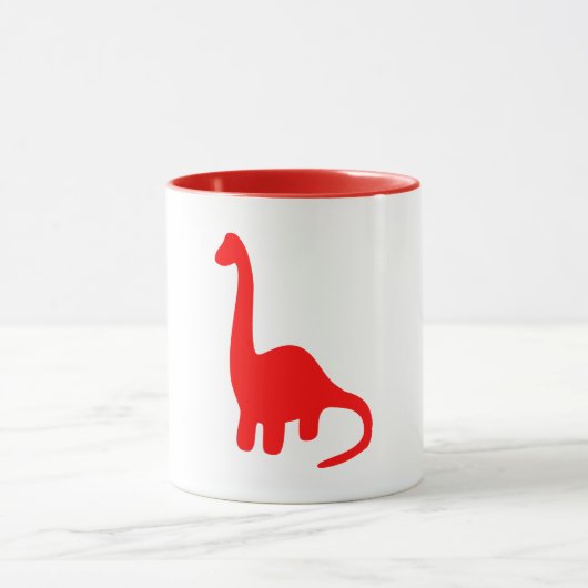 Dinosaurier | Niedlicher Langnecker-Brontosaurus Tasse (Zentrum)