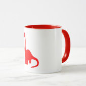 Dinosaurier | Niedlicher Langnecker-Brontosaurus Tasse (VorderseiteRechts)