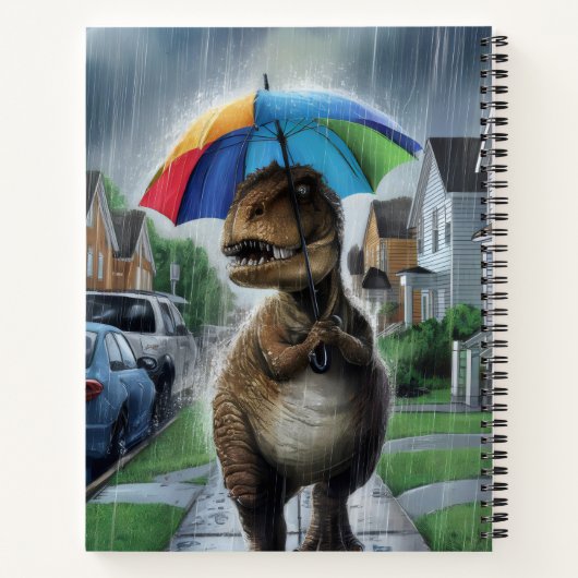 Dinosaurier-Notebook Notizblock (Rückseite)