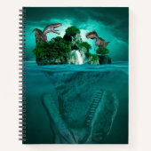 Dinosaurier-Notebook Notizblock (Vorderseite)