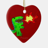 Dinosaurier oder Drache durch Jessica Jimerson - 2 Keramik Ornament (Rechts)