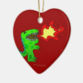 Dinosaurier oder Drache durch Jessica Jimerson - 2 Keramik Ornament (Links)