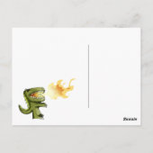 Dinosaurier oder Dragon Kinder Kunst mit Loston Wa Postkarte (Rückseite)