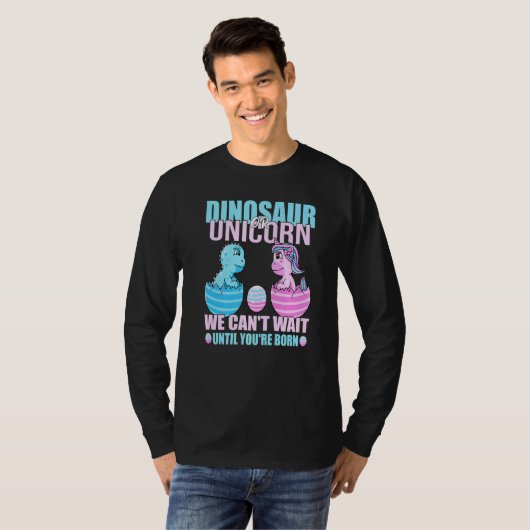 Dinosaurier oder Einhorn können nicht warten bis I T-Shirt (Vorne ganz)