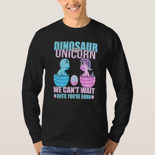 Dinosaurier oder Einhorn können nicht warten bis I T-Shirt (Vorderseite)