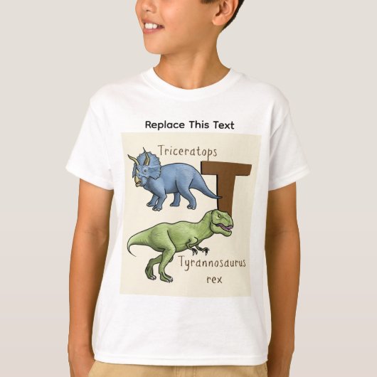 Dinosaurier oder prähistorisches Tier T-Shirt (Vorderseite)