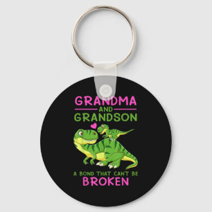 Dinosaurier Oma und Grandson eine Anleihe, die nic Schlüsselanhänger