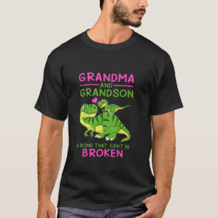 Dinosaurier Oma und Grandson eine Anleihe, die nic T-Shirt