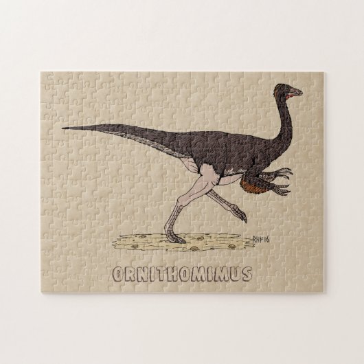 Dinosaurier Ornithomimus Jigsaw Puzzle (Horizontal)